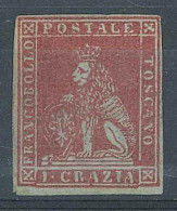 Italie Toscane Yv N°4, 1 CR Carmi Bien Margé Neuf Sans Gomme Avec Filigrane - Tuscany