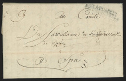 L. An 3 Du Comité De Surveillance Griffe "AIX-LA-CHAPELLE" Pour Spa. Texte Intéressant - 1790-1794 (Révol. Autrich. Et Invas. Franç.)