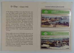 UK - BT - L&G - 50th Anniversary - D-DAY - 1944 - 405B & Without Control - 500ex - Limited Edition - Mint In Folder - BT General Issues