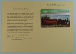 UK - BT - L&G - Great Little Trains Of Britain - Leighton Buzzard Railway - 306C - 1000ex - Ltd Edition - Mint In Folder - BT General Issues