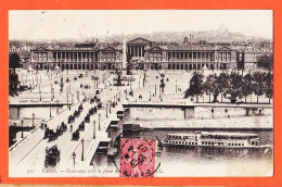 35526 / PARIS Vers La Place De LA CONCORDE 1907 à ARLIE 14e Regiment Infanterie Ligne Brive LEVY  710 - La Seine Et Ses Bords