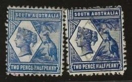 South  Australia     .   SG    .  236/237       .   O      .     Cancelled - Used Stamps