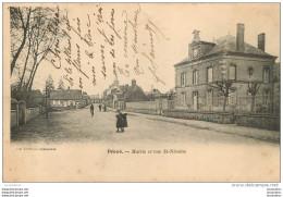 DROUE  MAIRIE ET RUE SAINT NICOLAS - Droue