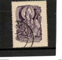 AUTRICHE 1949 Saint Gebhard  Yvert 771 Oblitéré Cote 3 Euros - Used Stamps