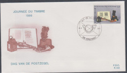 Belgique FDC 1986 2210 Journée Du Timbre Musée Des Postes Borgerhout - 1981-1990