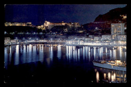 MONACO - VUE GENERALE LA NUIT - CARTE TIMBREE ET OBLITEREE - Panoramic Views