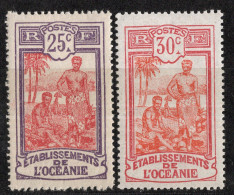 OCEANIE  Timbres-Poste N°51* & 52* Neufs Charnières TB Cote : 5.00€ - Nuevos