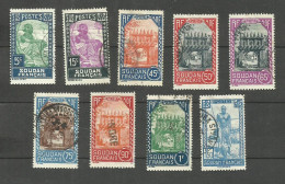 SOUDAN N°63, 65, 71, 72, 74, 75, 77, 78, 81 Cote 7.90€ - Oblitérés