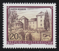 2025 Freimarke: Stifte & Klöster Österreichs, Kloster Wernberg, 20 S, ** - Neufs