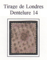 N° 21B OBLITERE LOSANGE DE POINTS - 1865-1866 Profile Left