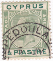 CYPRUS KGV PEDHOULAS DOUBLE  CIRCLE RURAL POSTMARK - Chypre (...-1960)