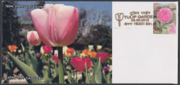 Inde India 2012 Special Cover Tulip Garden, Tulips, Flower, Flowers, Mountain, Flora, Pictorial Postmark - Covers & Documents