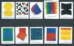 VERINIGTE STAATEN ETATS UNIS USA 2019 ART OF ELLSWORTH KELLY SET 10V USED SN 5382-91 MI 5604-13 YT 5224-33 SG 5996-605 - Gebruikt