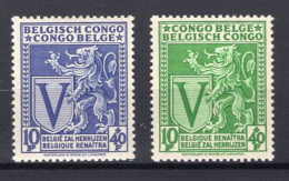 Congo Belge - 268/269 - Lion Héraldique - 1942 - MH - Neufs