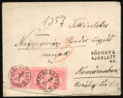 BUDAPEST 1882. Nice Registered Cover To Komárom - Briefe U. Dokumente