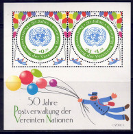 UNO Wien 2001 - 50 Jahre UNPA, Block 15, Postfrisch ** / MNH - Nuevos