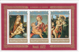 BURUNDI Block 66,unused,Christmas 1972,hinged (*) - Nuevos