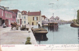 1850	62	Waddingsveen, Brug Zuidkade (poststempel 1906)(zie Hoeken En Randen) - Waddinxveen