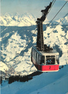 SAALBACH, SALZBURG, CABLE CAR, MOUNTAIN, ARCHITECTURE, AUSTRIA, POSTCARD - Saalbach