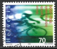 Switzerland 2000. Scott #1066 (U) Intl. Cycling Union, Cent. (Complete Issue) - Oblitérés