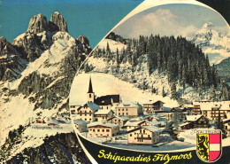 FILZMOOS, SALZBURG, MULTIPLE VIEWS, MOUNTAIN, ARCHITECTURE, EMBLEM, AUSTRIA, POSTCARD - Filzmoos