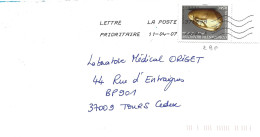 TIMBRE N° 3963   - THIONVILLE MOSELLE    - TARIF DU 1 10 06 AU 28 2 08 -  SEUL SUR LETTRE - 2006 - Tarifs Postaux