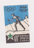 Vignettes - Esperanto - Jeux Olympiques - Cortina - Italie - 1956 - Inverno1956: Cortina D'Ampezzo