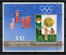 North Korea 1976 Olympic Games Montreal, Medalwinners S/s MNH - Zomer 1976: Montreal