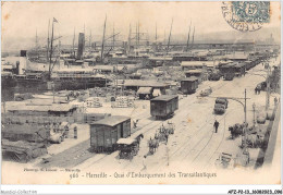 AFZP2-13-0132 - MARSEILLE - Quai D'embarquement Des Transallantiques - Notre-Dame De La Garde, Aufzug Und Marienfigur