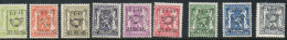 Préos - Série 28 - PO529-PO537 ** / PRE529-PRE537 ** - Typografisch 1936-51 (Klein Staatswapen)