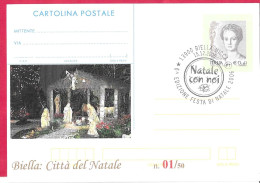 REPIQUAGE - ANNULLO SPECIALE" BIELLA MICCA*15.12.2006* /NATALE CON NOI - 6^ EDIZIONE FESTA DI NATALE 2006" - Stamped Stationery