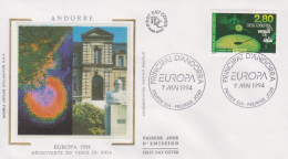 Enveloppe  FDC  1er  Jour   ANDORRE    EUROPA   1994 - FDC