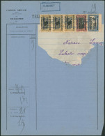 Ruanda-Urundi - N°31, 33 Et 34 En Bande De 3 Sur Télégramme + Censure Datée 15 JANV 1917. Rare - Covers & Documents