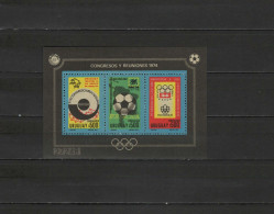 Uruguay 1974 Olympic Games Montreal / Innsbruck, Football Soccer World Cup, UPU S/s MNH -scarce- - Ete 1976: Montréal