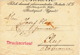 POSTAL HISTORY ,JSTAMPS ON ENTERPRISE HEADER COVER, 1923, HUNGARY - Brieven En Documenten