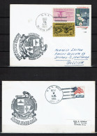 USA 1963 1966 Operation Deep Freeze Task Force 43 Ship USS MILLS - Glacier AGB-4 - 2 Covers - Altri & Non Classificati