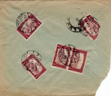 POSTAL HISTORY ,STAMPS ON ENTERPRISE HEADER COVER REGISTERED, 1921, HUNGARY - Lettres & Documents