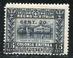 REF094 > ERITREA ITALIA < Yv N° 46 * * Neuf Luxe Dos Visible -- MNH * * -- ERYTHRÉE Italie - Eritrea