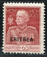 REF094 > ERITREA ITALIA < Yv N° 99 * Neuf Dos Visible -- MH * -- ERYTHRÉE Italie - Eritrea