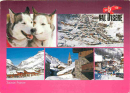 73 - Val D'Isère - Multivues - Chiens Husky - CPM - Voir Scans Recto-Verso - Val D'Isere