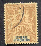 Colonie Française, Saint-Pierre Et Miquelon N°67 Oblitéré ; Faux Fournier - Oblitérés