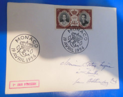 LETTRE 1er JOUR DE MONACO  -  1956 - FDC