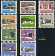 Albania 1965 Cultural Buildings 10v, Mint NH, Performance Art - Various - Theatre - Hotels - Tourism - Art - Modern Ar.. - Theatre