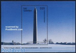 Gambia 1997 Washington DC S/s, Mint NH, Art - Sculpture - Sculpture