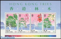 Hong Kong 1988 Trees S/s, Mint NH, Nature - Flowers & Plants - Trees & Forests - Unused Stamps