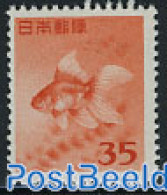 Japan 1952 Definitive, Goldfish 1v, Unused (hinged), Nature - Fish - Neufs