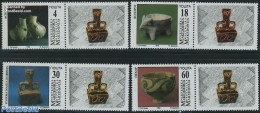 North Macedonia 1998 Archaeology 4v+tabs, Mint NH, History - Archaeology - Art - Art & Antique Objects - Ceramics - Archéologie