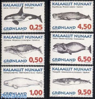 Greenland 1996 Whales 6v, Mint NH, Nature - Sea Mammals - Neufs