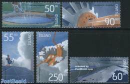 Iceland 2004 Geothermal Energy 5v, Mint NH, History - Science - Geology - Energy - Unused Stamps