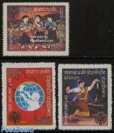 Laos 1979 Year Of The Child 3v, Mint NH, Performance Art - Various - Dance & Ballet - Music - Year Of The Child 1979 - Danse